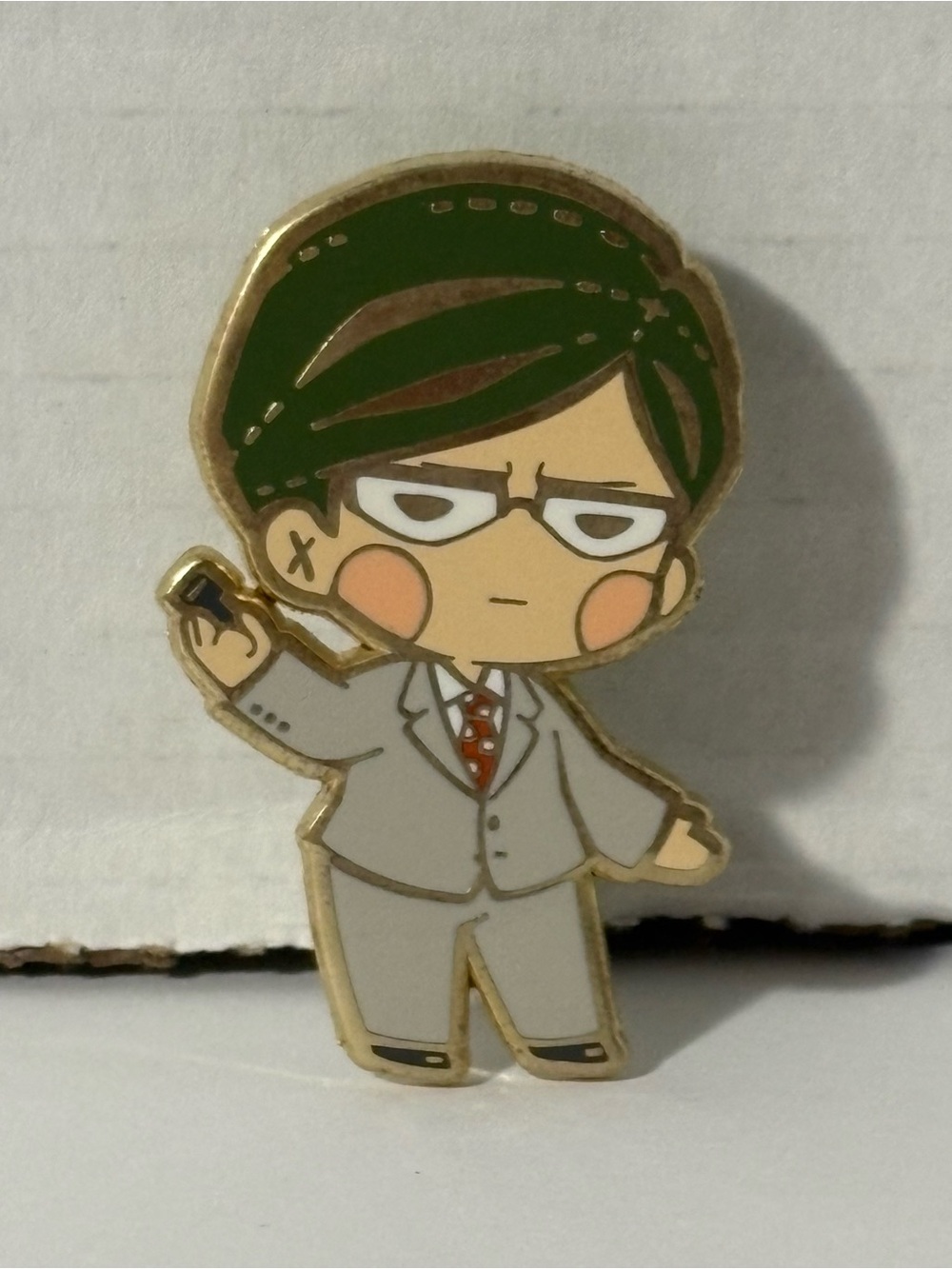 Sir Nighteye My Hero Academia Doll Style Enamel Pin by Kyō sō studio